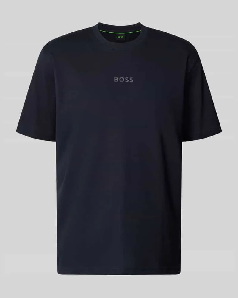 HUGO BOSS T-Shirt aus reiner Baumwolle Dunkelblau