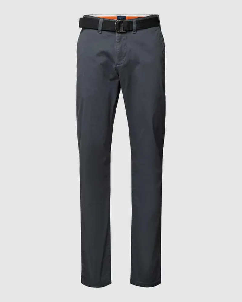 McNeal Stoffhose mit französischen Eingrifftaschen Dunkelgrau