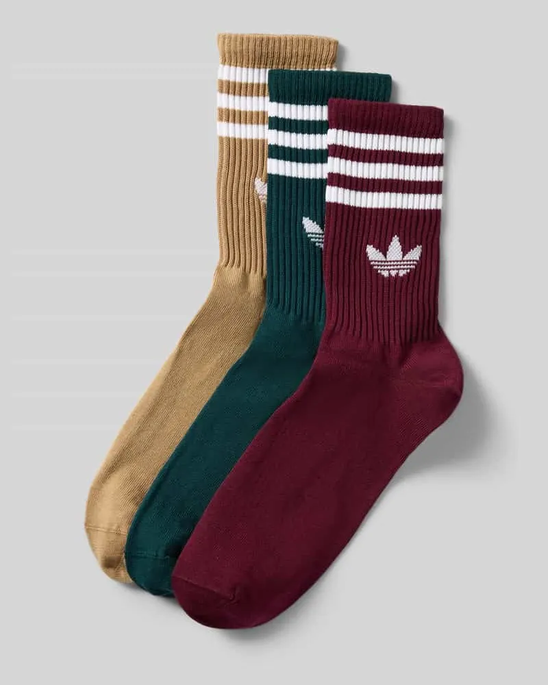 adidas Socken mit Logo im 3er-Pack Dunkelrot