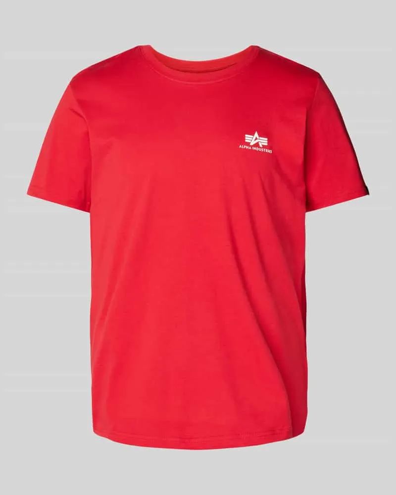 Alpha Industries T-Shirt mit Label-Print 