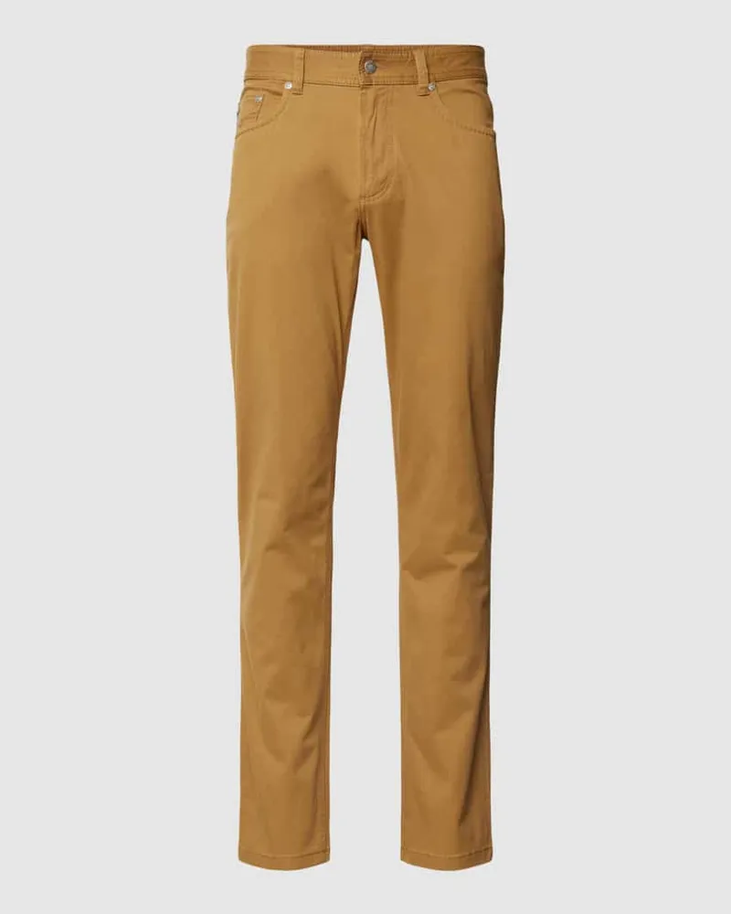 Christian Berg Hose im 5-Pocket-Design Gold