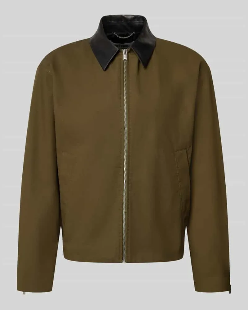 Drykorn Jacke mit Eingrifftaschen Modell 'RIKKO Oliv