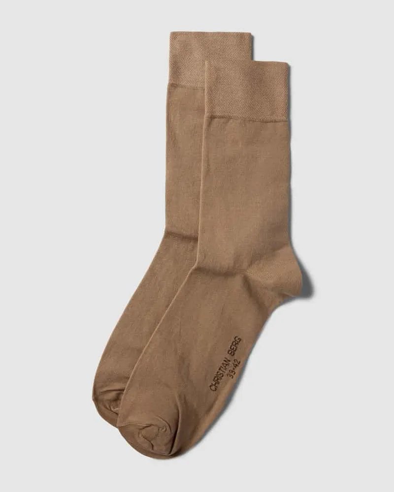 Christian Berg Socken mit elastischen Bündchen im 2er-Pack 