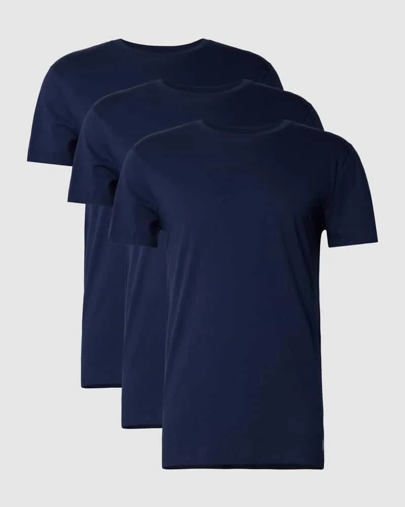 Ralph Lauren T-Shirt mit Logo-Stitching im 3er-Pack 