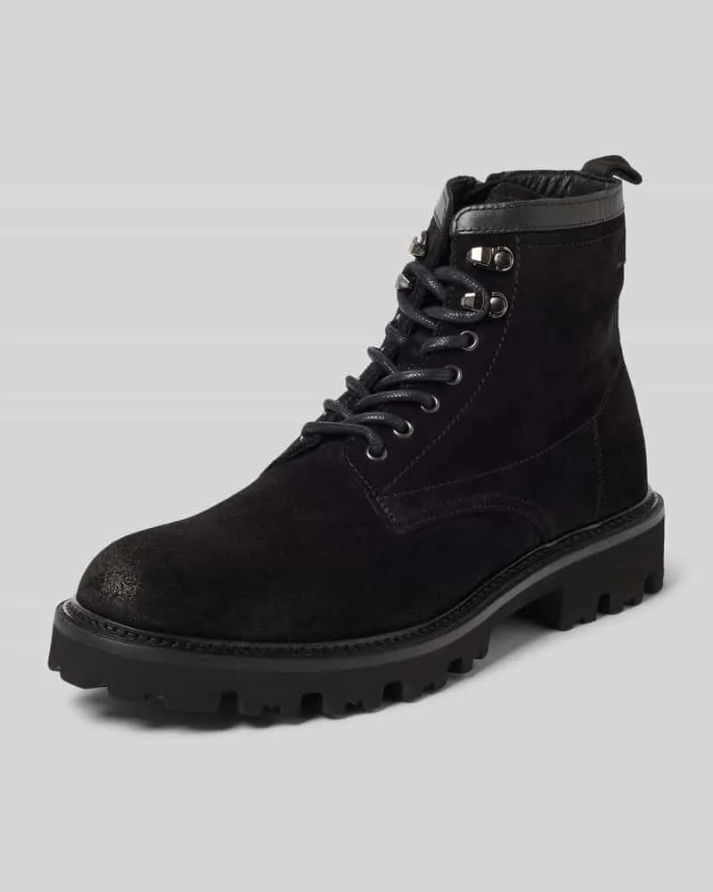 HUGO BOSS Schnürstiefel in Wildleder-Optik Modell 'JULYO 