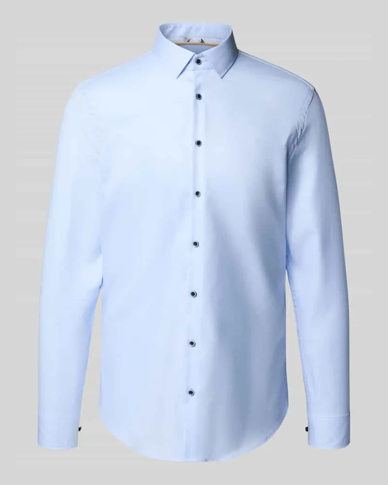 JAKE*S Super Slim Fit Business-Hemd mit Kentkragen 
