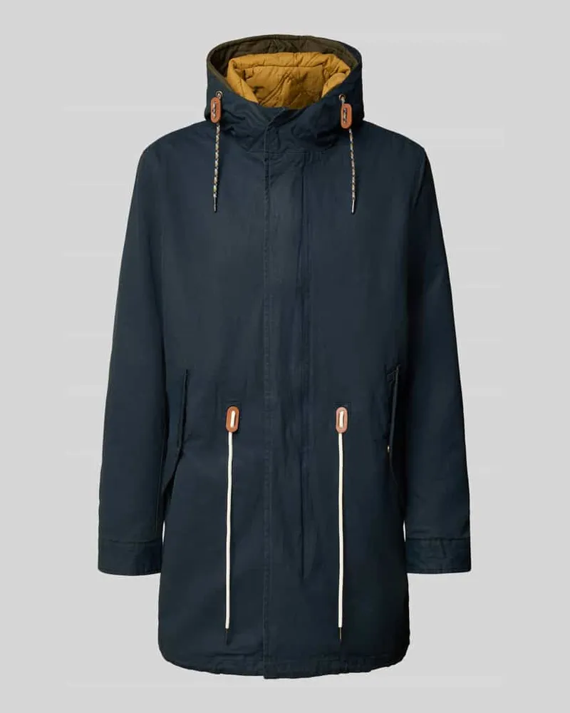 Scotch&Soda Regular Fit Mantel aus reiner Baumwolle Modell 'FISHTAIL Marine