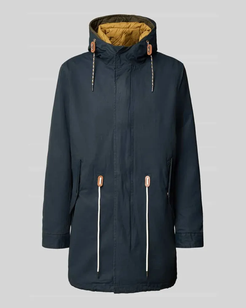 Scotch&Soda Regular Fit Mantel aus reiner Baumwolle Modell 'FISHTAIL Marine