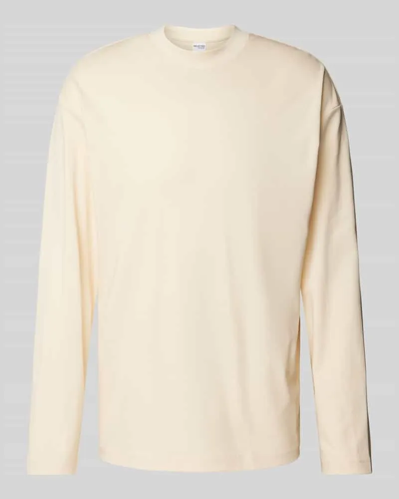 Selected Homme Relaxed Fit Longsleeve mit Stehkragen Modell 'DANI Sand