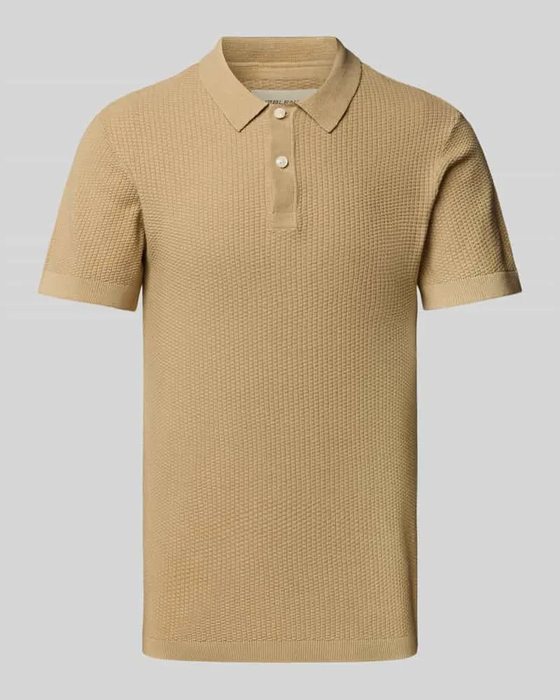 Blend Regular Fit Poloshirt mit gerippten Abschlüssen Modell 'AIDEN 