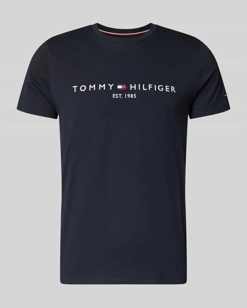 Tommy Hilfiger T-Shirt aus Bio-Baumwolle Marine