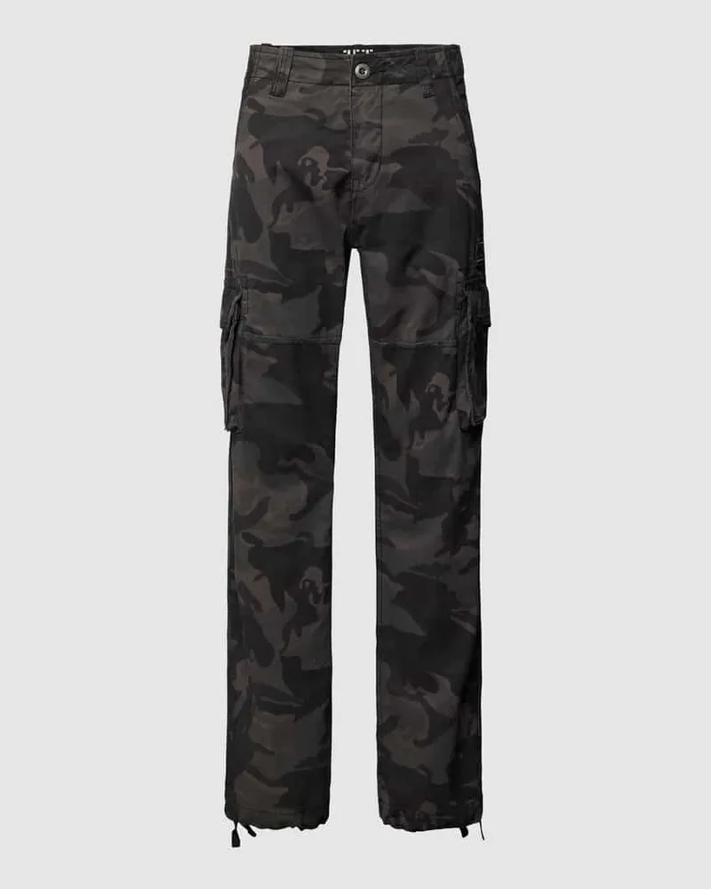 Alpha Industries Cargohose mit Allover-Muster 