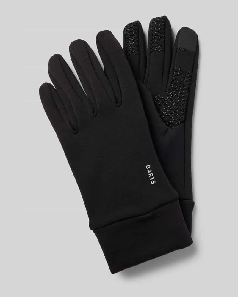 Barts Handschuhe mit Label-Print Black