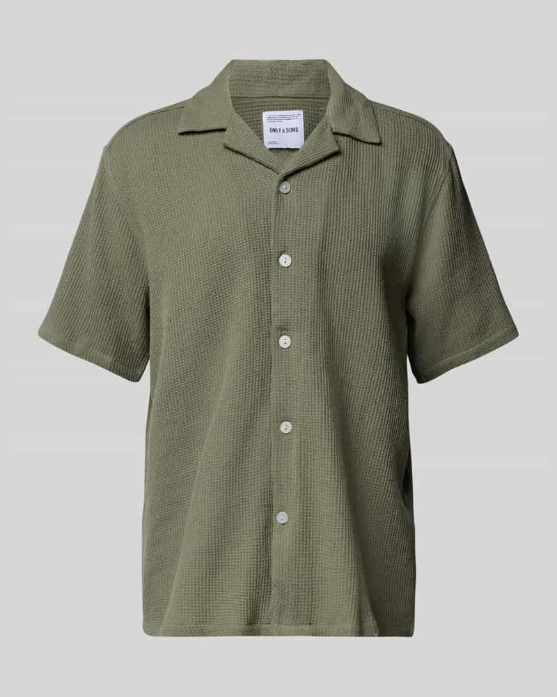 Only & Sons Freizeithemd mit Knopfleiste Modell 'BERTIL Oliv