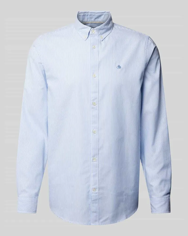 Scotch&Soda Regular Fit Freizeithemd mit Logo-Stitching Modell 'CORE 