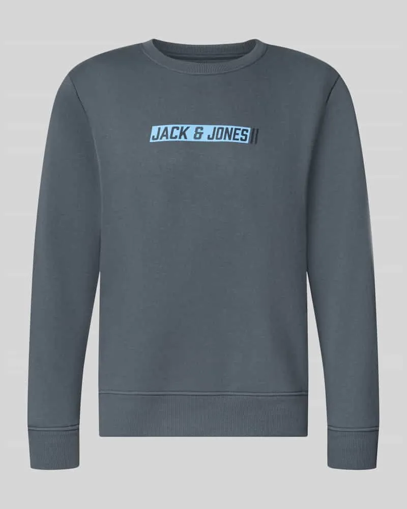 Jack & Jones Regular Fit Sweatshirt mit Baumwoll-Anteil Modell 'Munk Stein