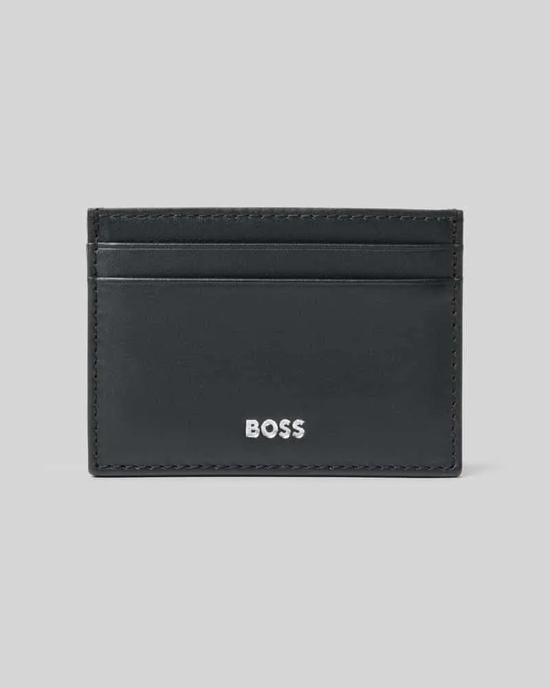 HUGO BOSS Portemonnaie aus echtem Rindsleder Modell 'RANDY_CARDHOLDER Black