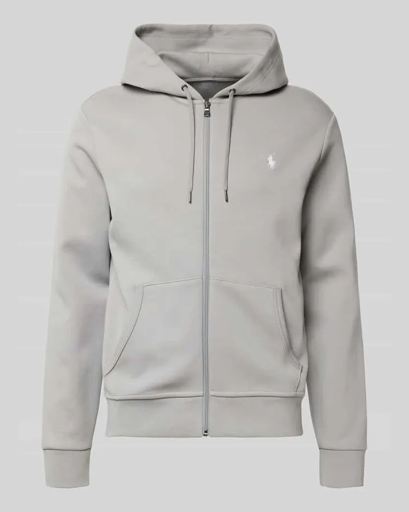 Ralph Lauren Sweatjacke mit Kapuze Hellgrau