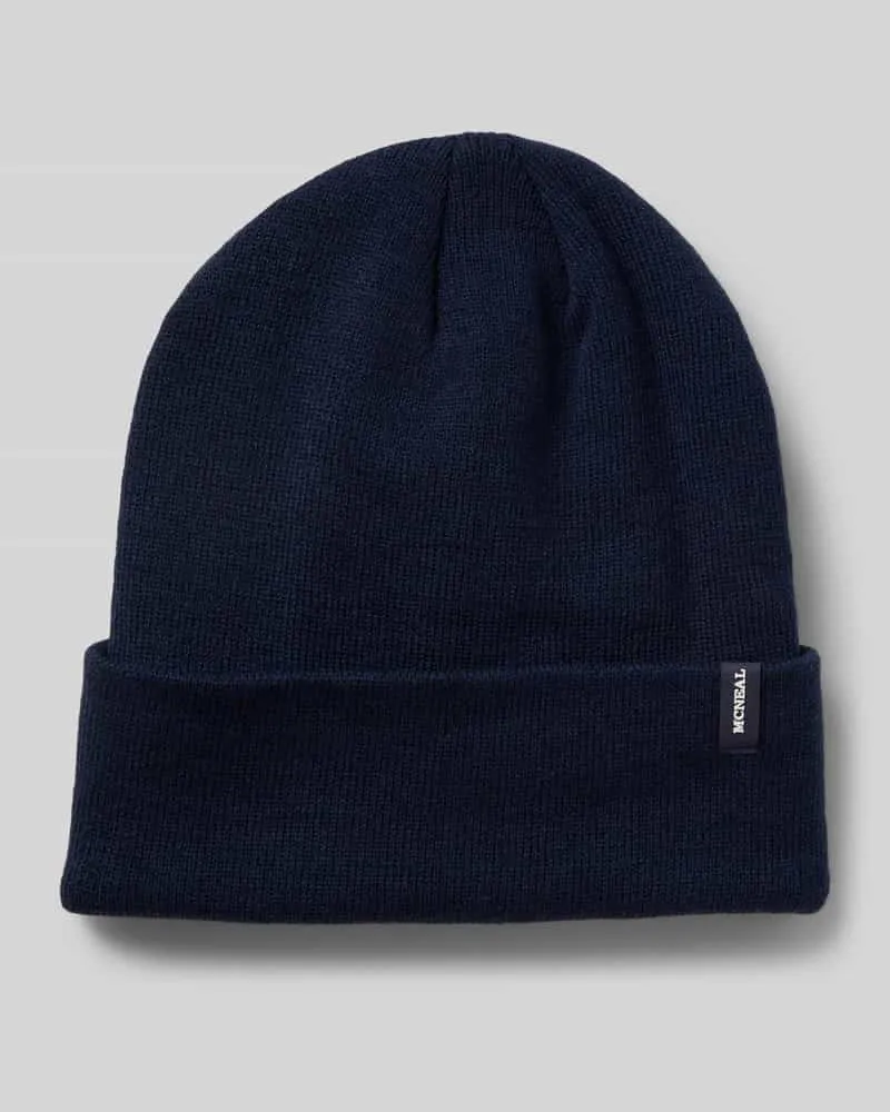 McNeal Beanie mit Label-Detail Marine