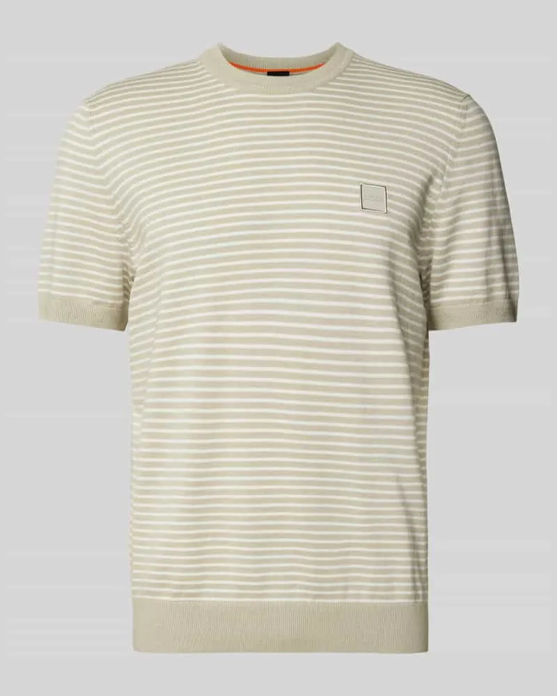 HUGO BOSS T-Shirt aus Baumwoll-Kaschmir-Mix Modell 'Kanache 