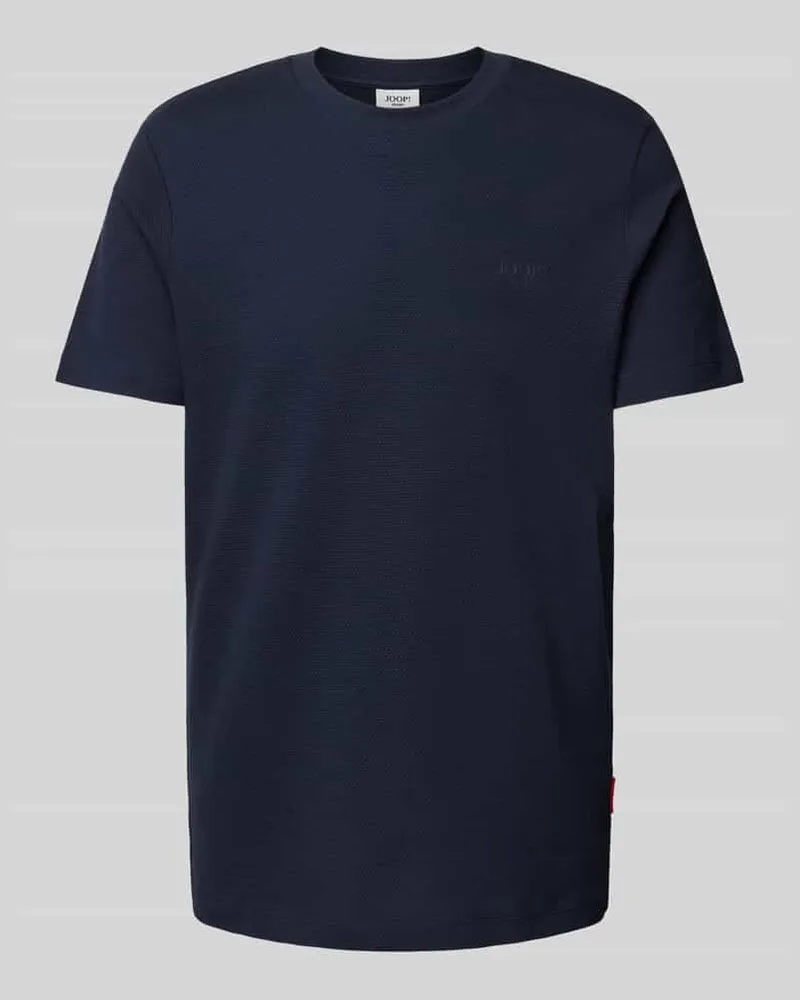 JOOP! T-Shirt mit Strukturmuster Modell 'Aslomar Marine