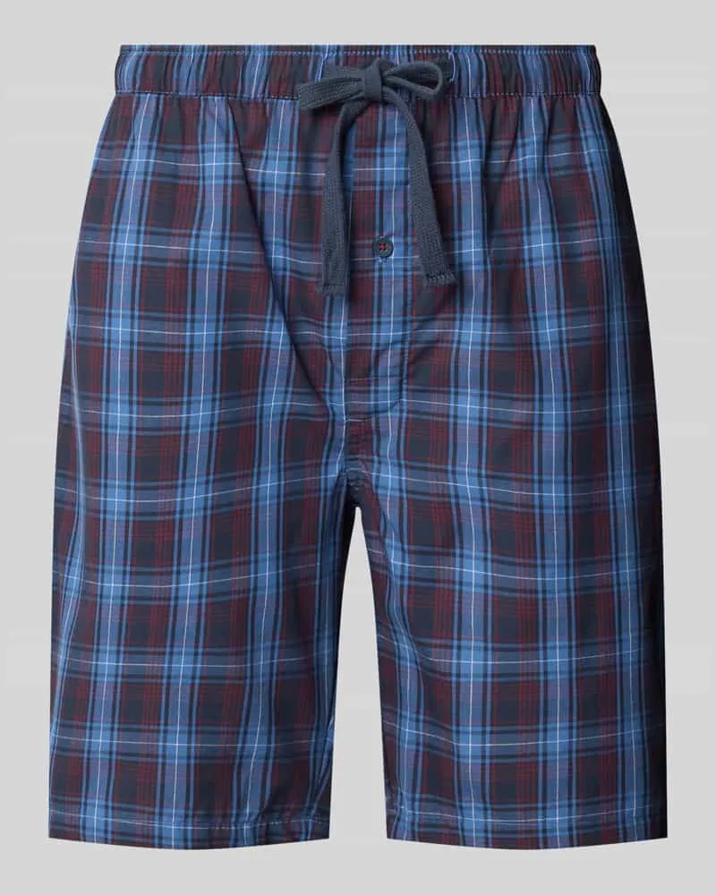 Tom Tailor Pyjama-Hose mit elastischem Tunnelzugbund Dunkelblau