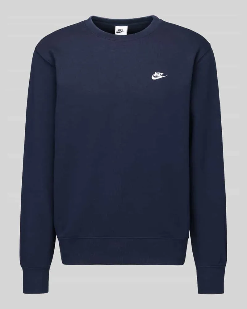 Nike Relaxed Fit Sweatshirt aus Baumwoll-Mix Dunkelblau