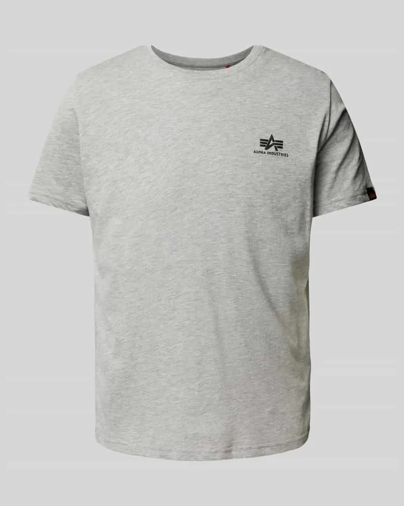 Alpha Industries T-Shirt mit Label-Print 