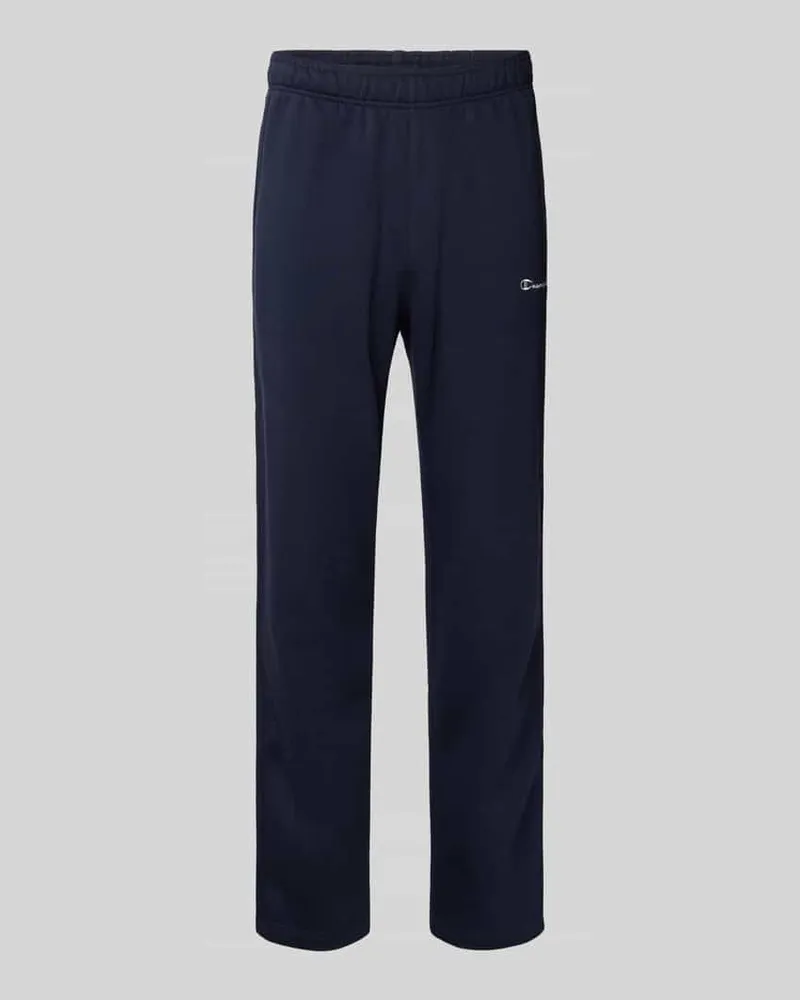 Champion Straight Fit Sweatpants mit Logo-Stitching Modell 'Icons Marine
