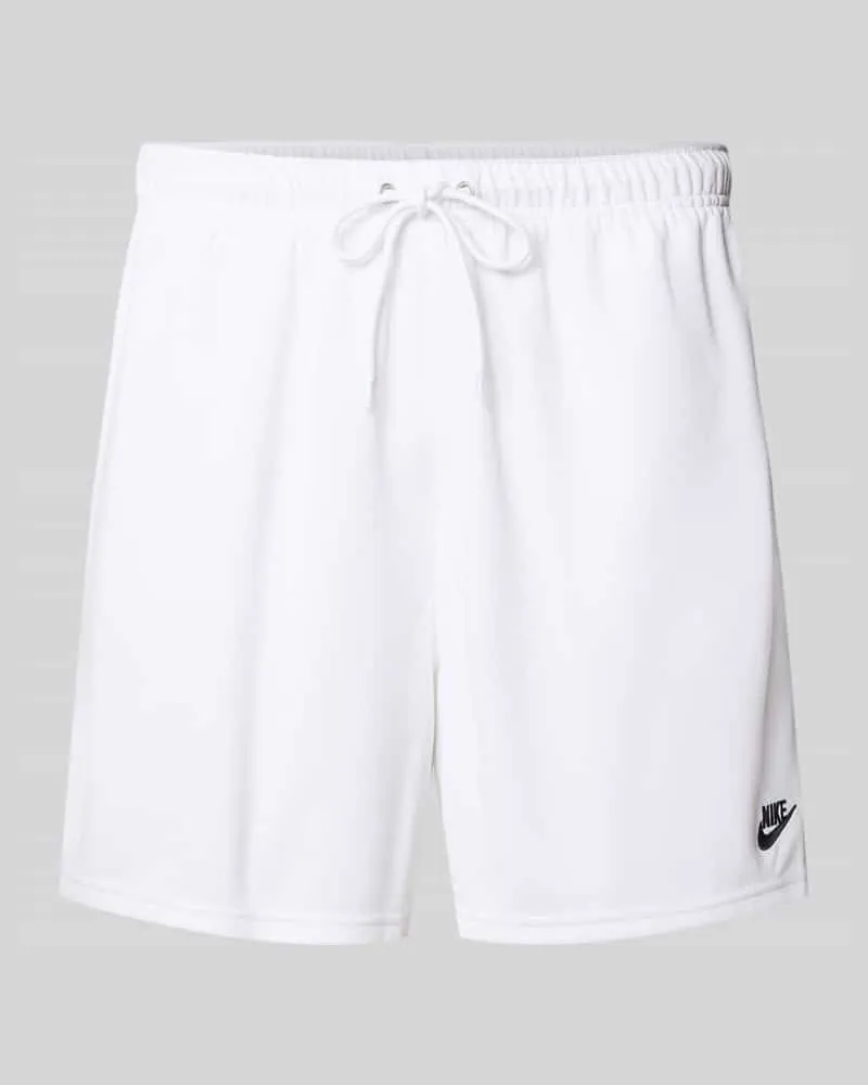 Nike Loose Fit Sportshorts mit Tunnelzug Modell 'Club Mesh Weiss