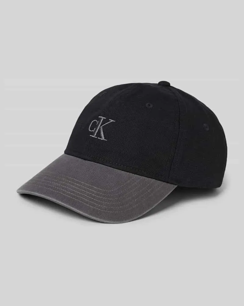 Calvin Klein Base Cap mit Logo-Stitching Black
