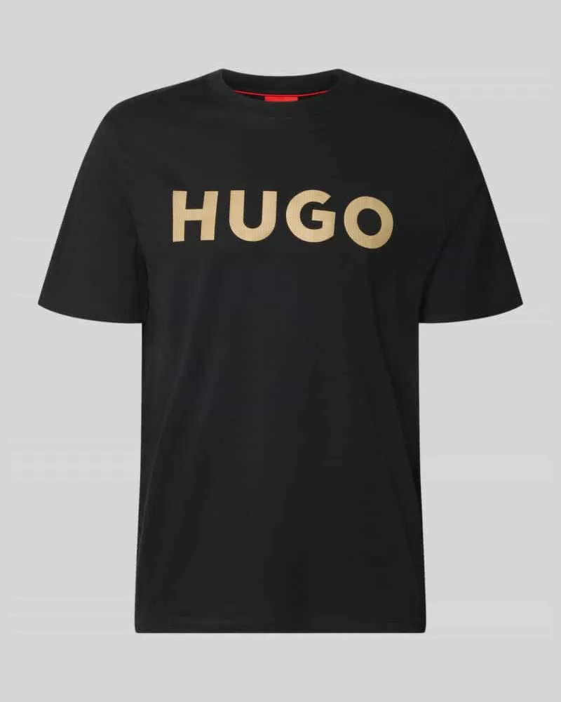 HUGO BOSS Regular Fit T-Shirt aus reiner Baumwolle Modell 'Dulivio_U263 Black