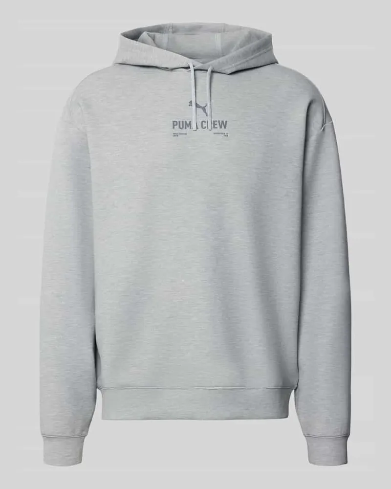 Puma Hoodie mit Logo Hellgrau