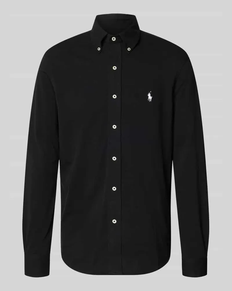 Ralph Lauren Regular Fit Freizeithemd aus reiner Baumwolle Black