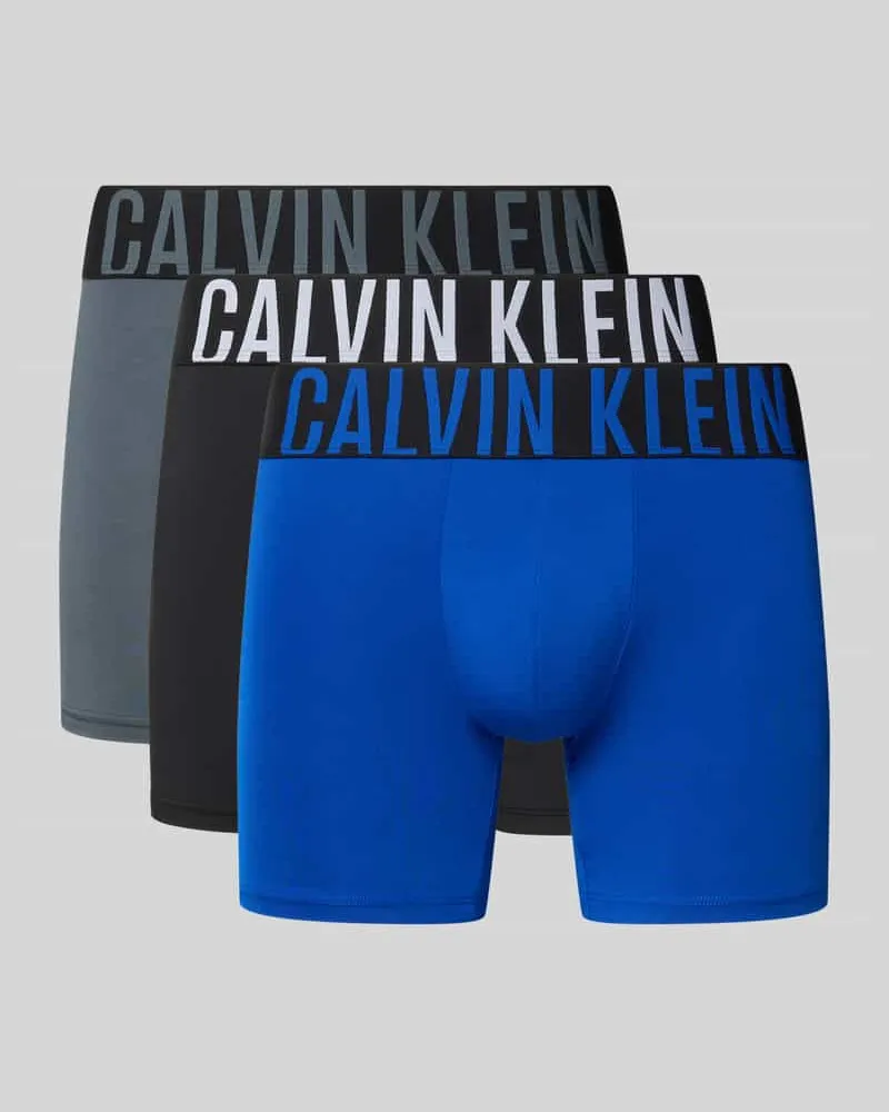 Calvin Klein Trunks mit elastischem Logo-Bund im 3er-Pack Modell 'BOXER Royal
