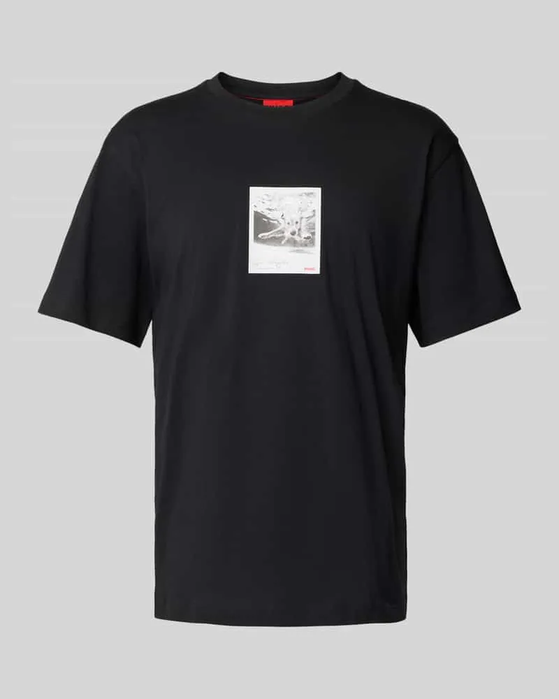 HUGO BOSS T-Shirt mit Motiv-Print Modell 'Darthy 