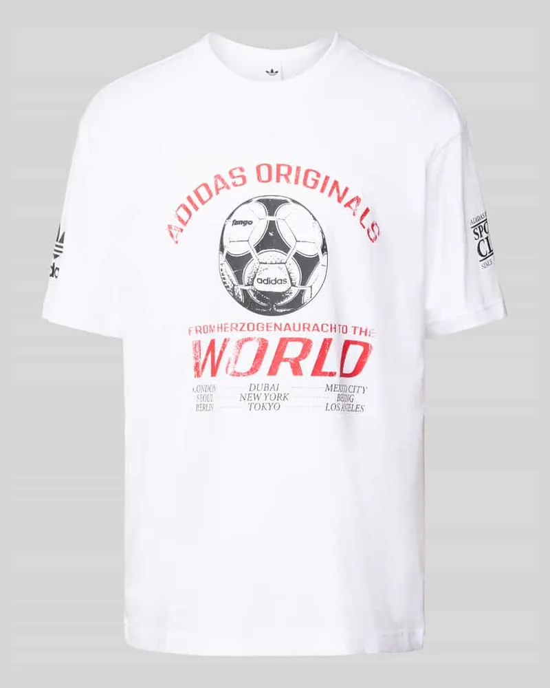 adidas T-Shirt mit Rundhalsausschnitt 
