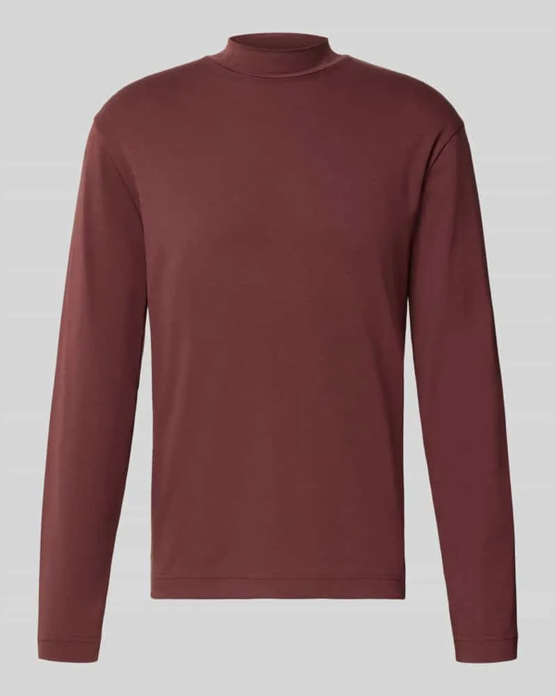 Drykorn Longsleeve mit Stehkragen Modell 'MORITZO Bordeaux