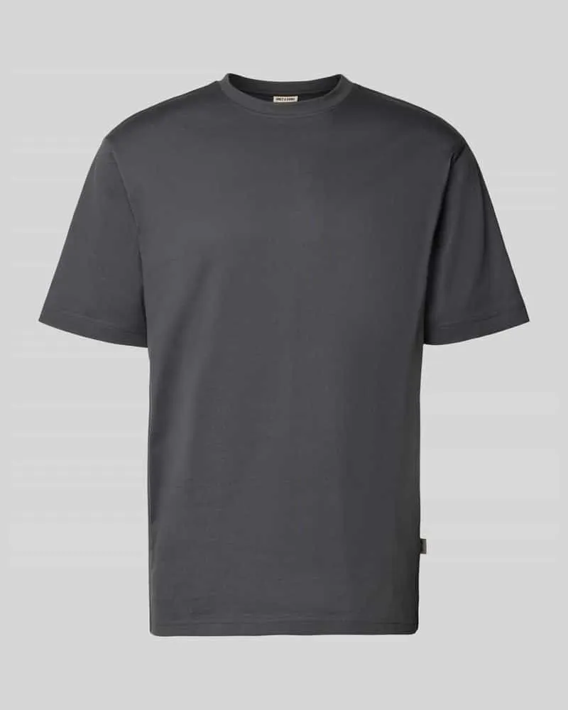Only & Sons Relaxed Fit T-Shirt aus reiner Baumwolle Modell 'FRED LIFE Dunkelgrau