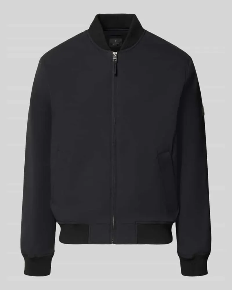 Jack & Jones Bomberjacke mit Reißverschluss und Eingrifftaschen Black