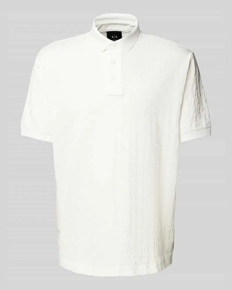 Armani Exchange Poloshirt mit Label-Details Weiss