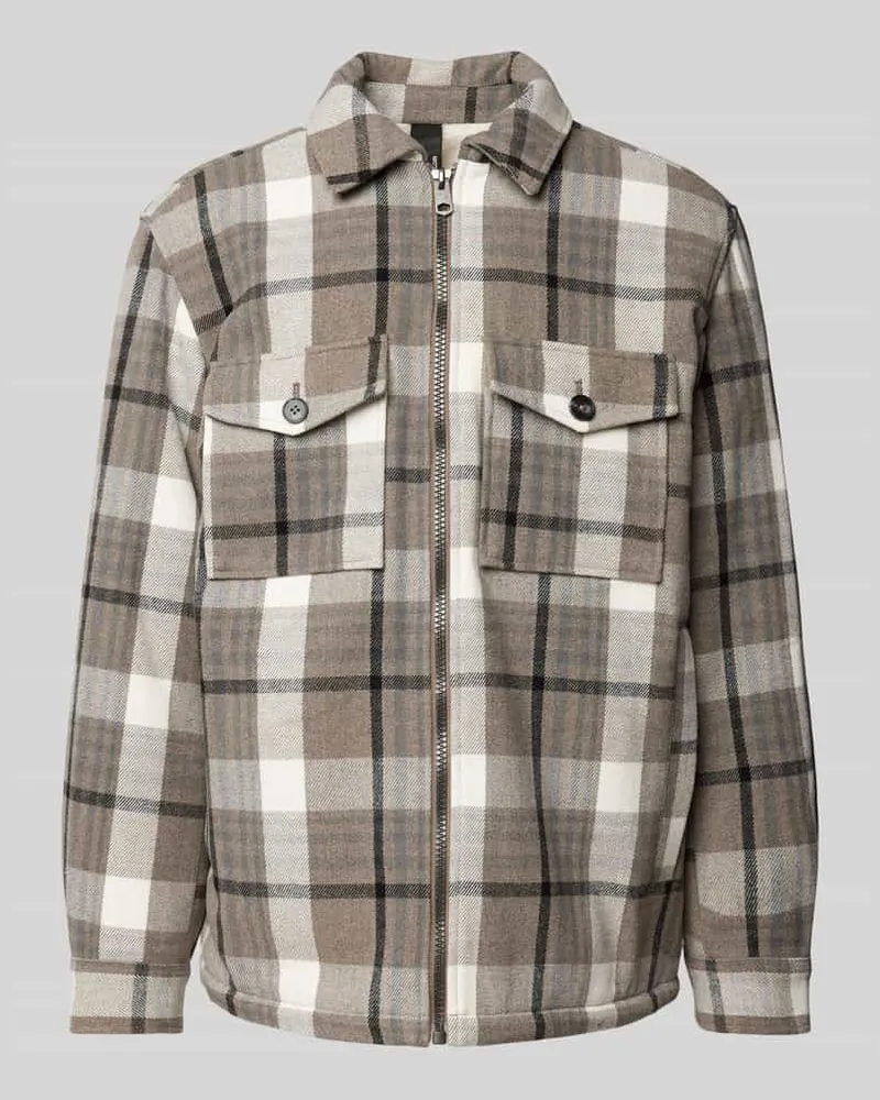 Tom Tailor Regular Fit Hemdjacke mit Teddyfell-Futter 