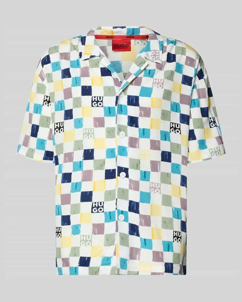 HUGO BOSS Relaxed Fit Freizeithemd aus reiner Viskose Modell 'BEACH Royal