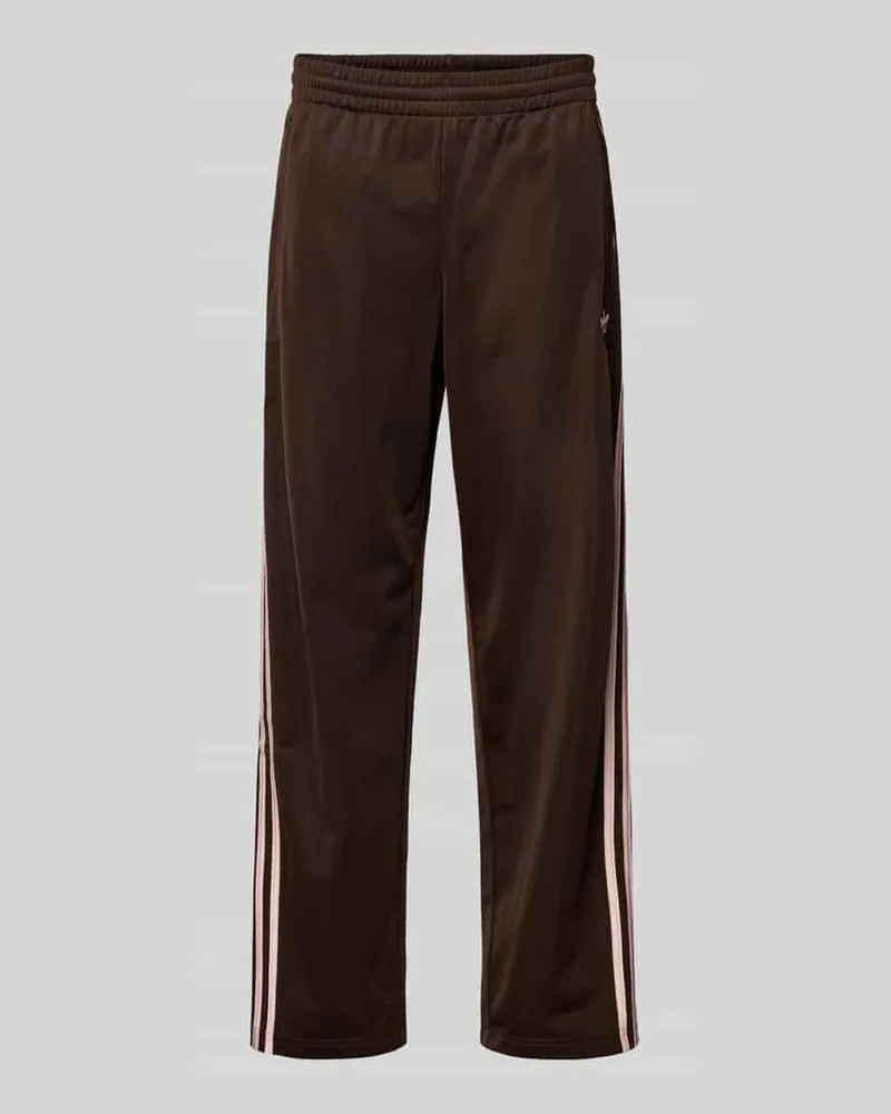 adidas Sweatpants mit elastischem Bund Dunkelbraun