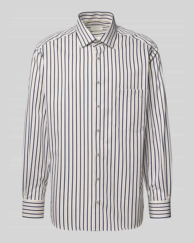 Eterna Regular Fit Business-Hemd mit Kentkragen Sand