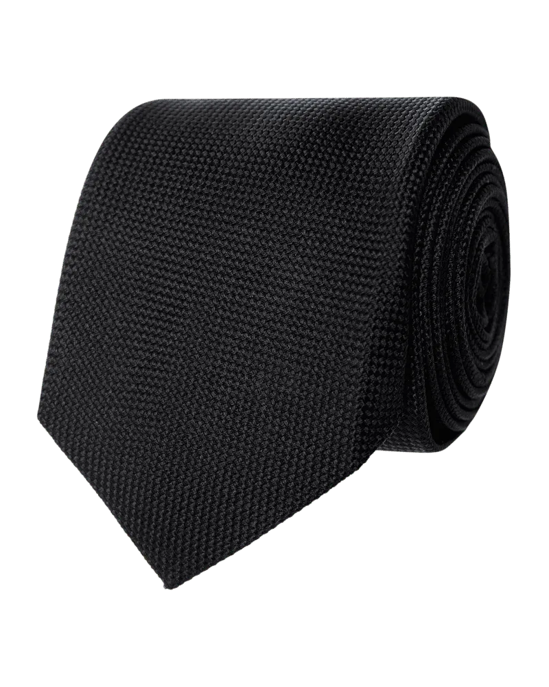 Blick Krawatte aus reiner Seide (7 cm Black