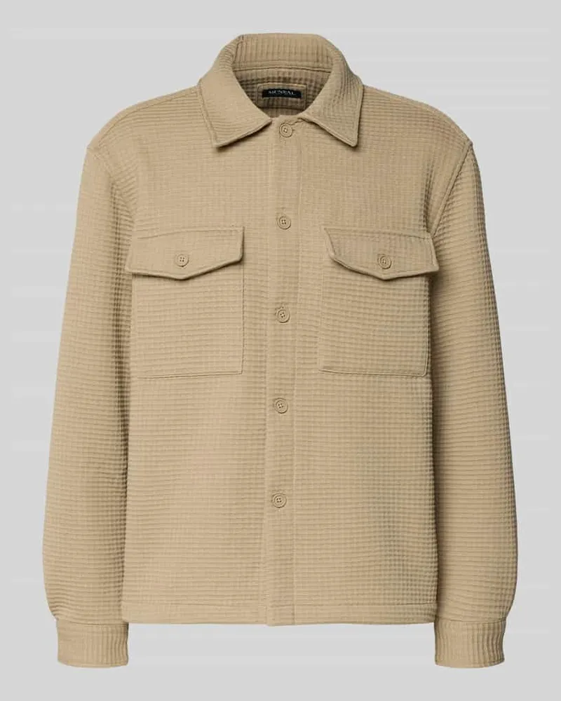 McNeal Hemdjacke mit Knopfleiste Mud