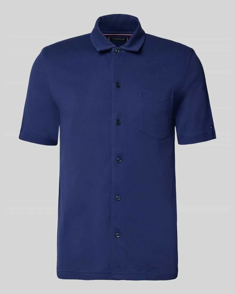 Tommy Hilfiger Regular Fit Freizeithemd mit Mesh-Struktur 