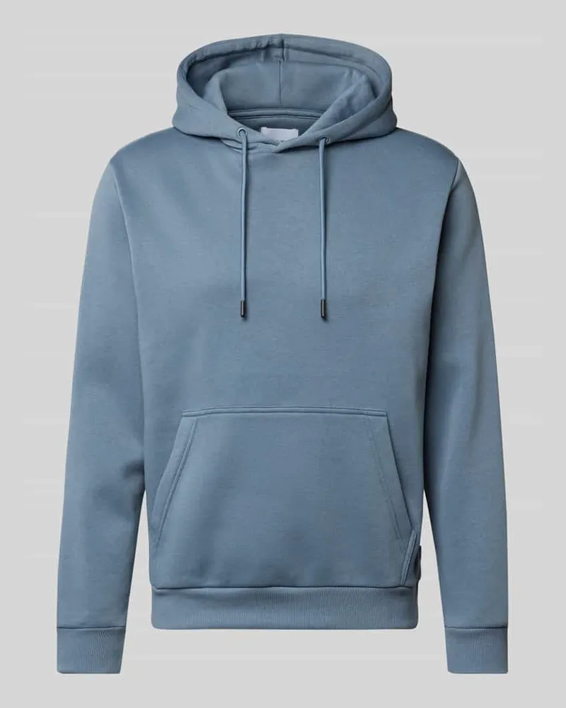 Jack & Jones Hoodie mit Kapuze Modell 'BRADLEY Jeansblau