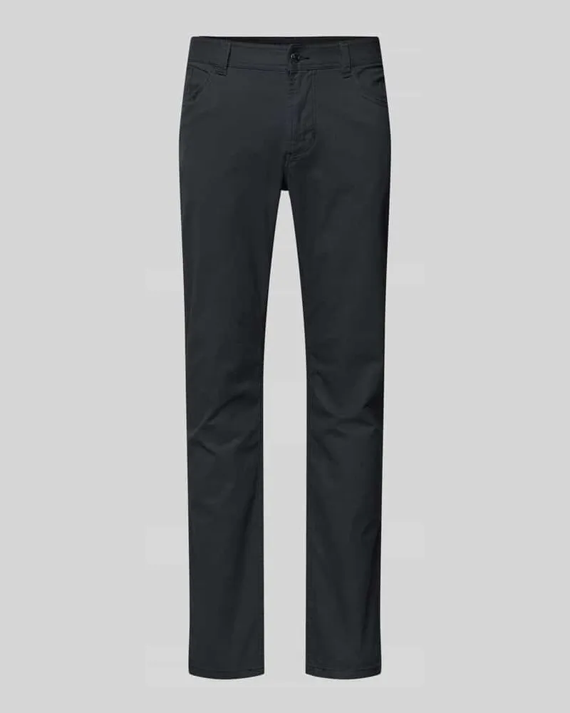 Christian Berg Straight Leg Hose mit Strukturmuster 